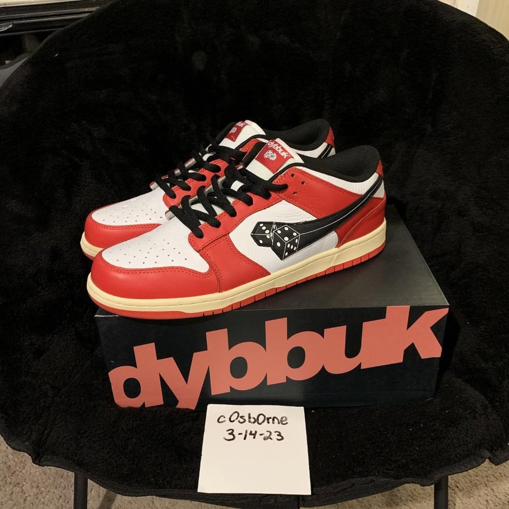 Dybbuk Lucky 7 Chicago Dunk Low Size 14
